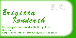 brigitta konderth business card